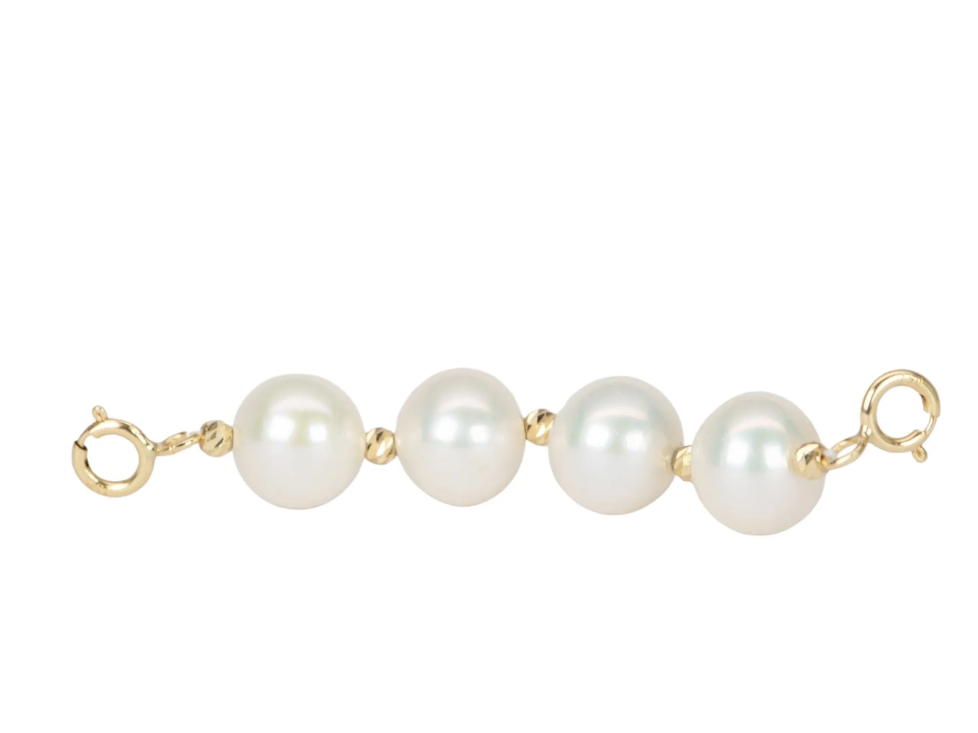 7mm Pearl and 18K Gold Extension Chain R2050