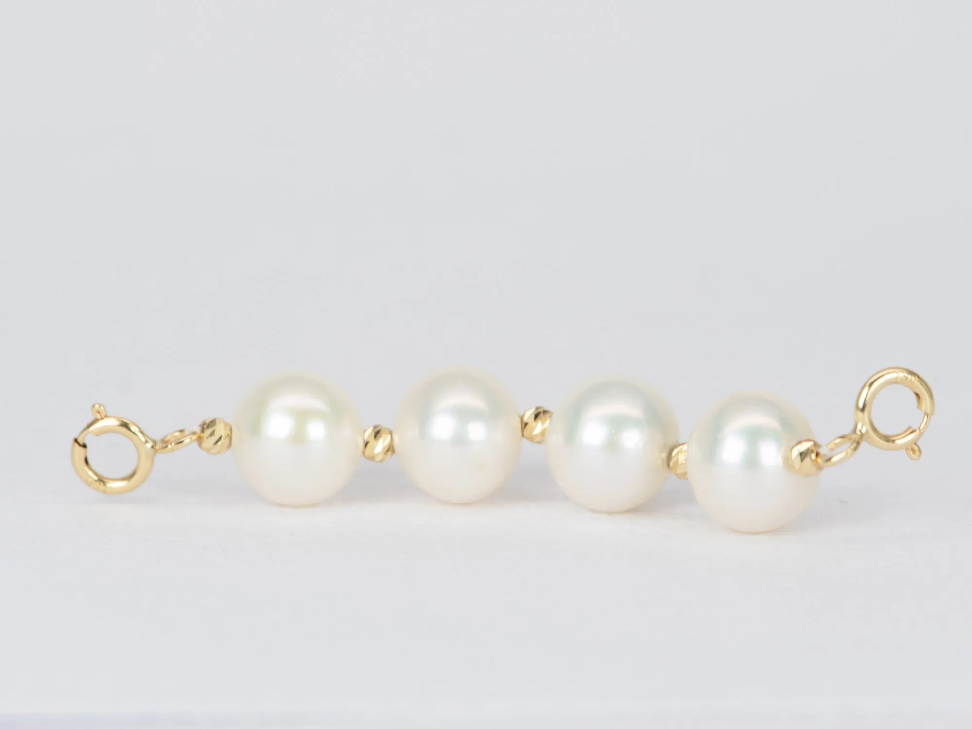 7mm Pearl and 18K Gold Extension Chain R2050