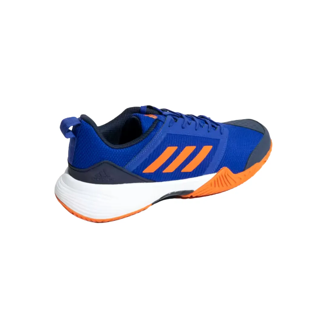 Adidas Stin TNS 23 Tennis Shoe - Lucid Blue/Collegiate Navy/Semi Impact Orange