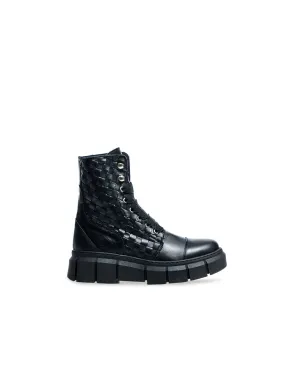 ALOHAS BOOTS CAN CAN BRAIDED BLACK