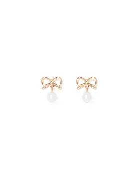 Bailey Bow & Pearl Earrings