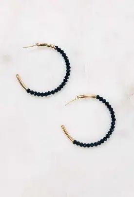 Bali Beaded Hoop Earrings