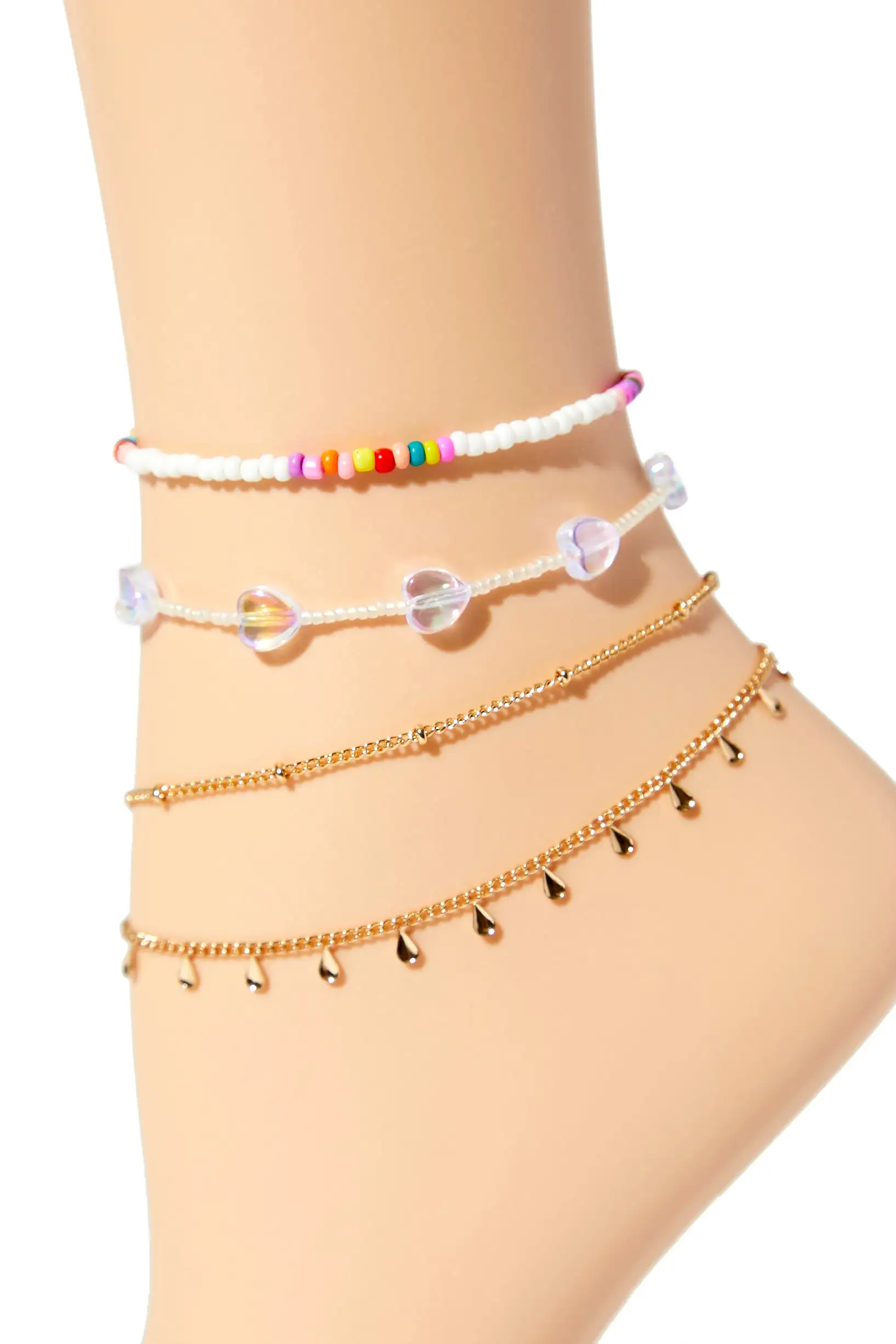 Beaded Anklet Set