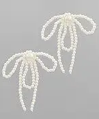 Beaded Bow Earrings