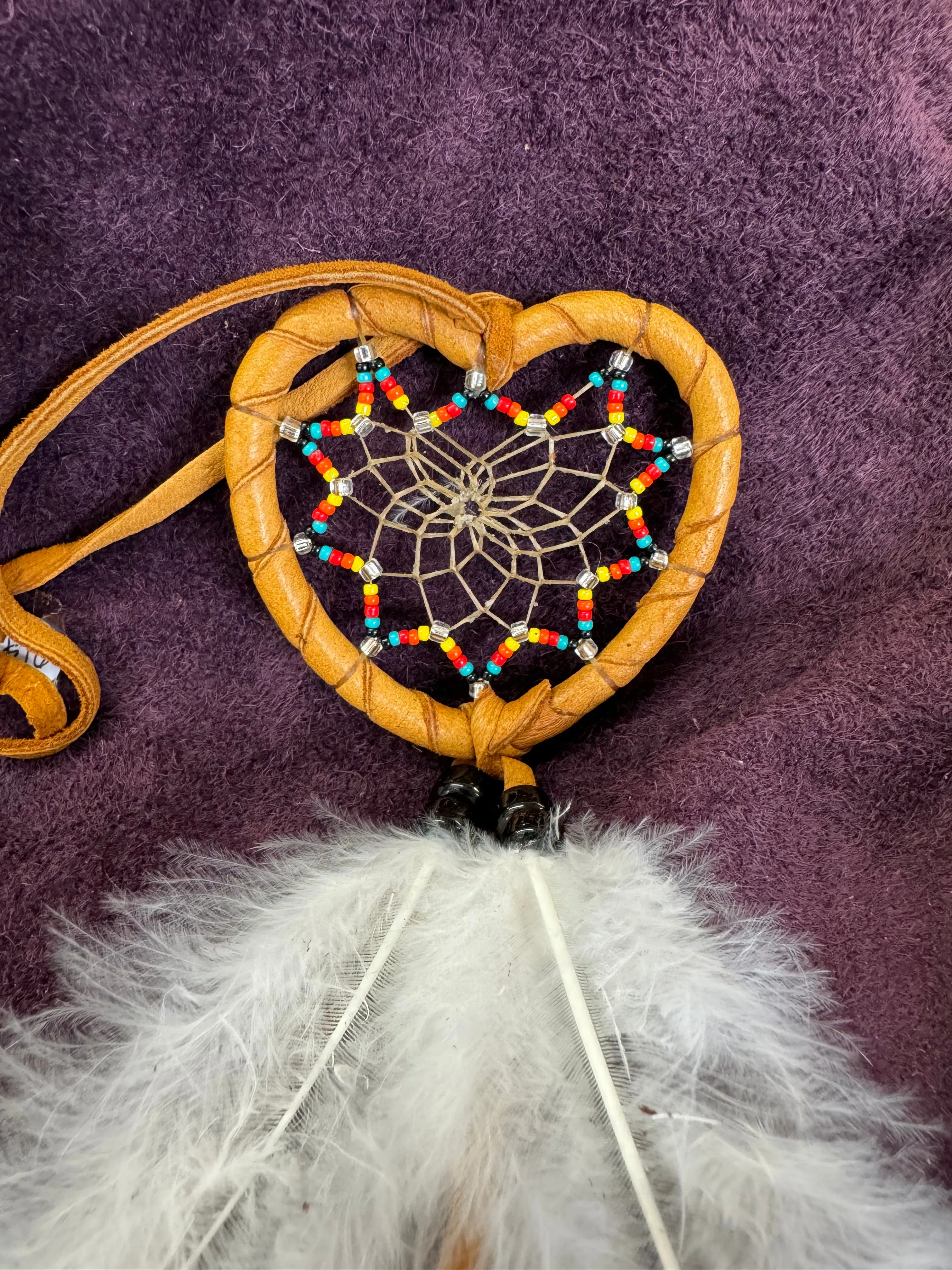 Beaded Heart Dreamcatcher