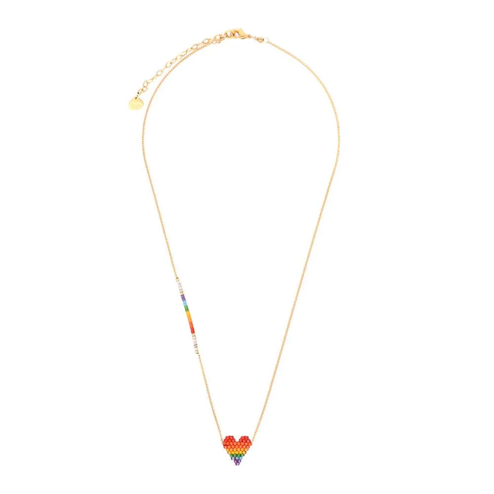 Beaded Heart Necklace