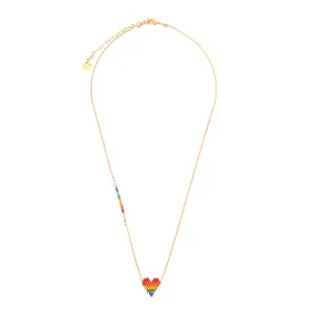 Beaded Heart Necklace