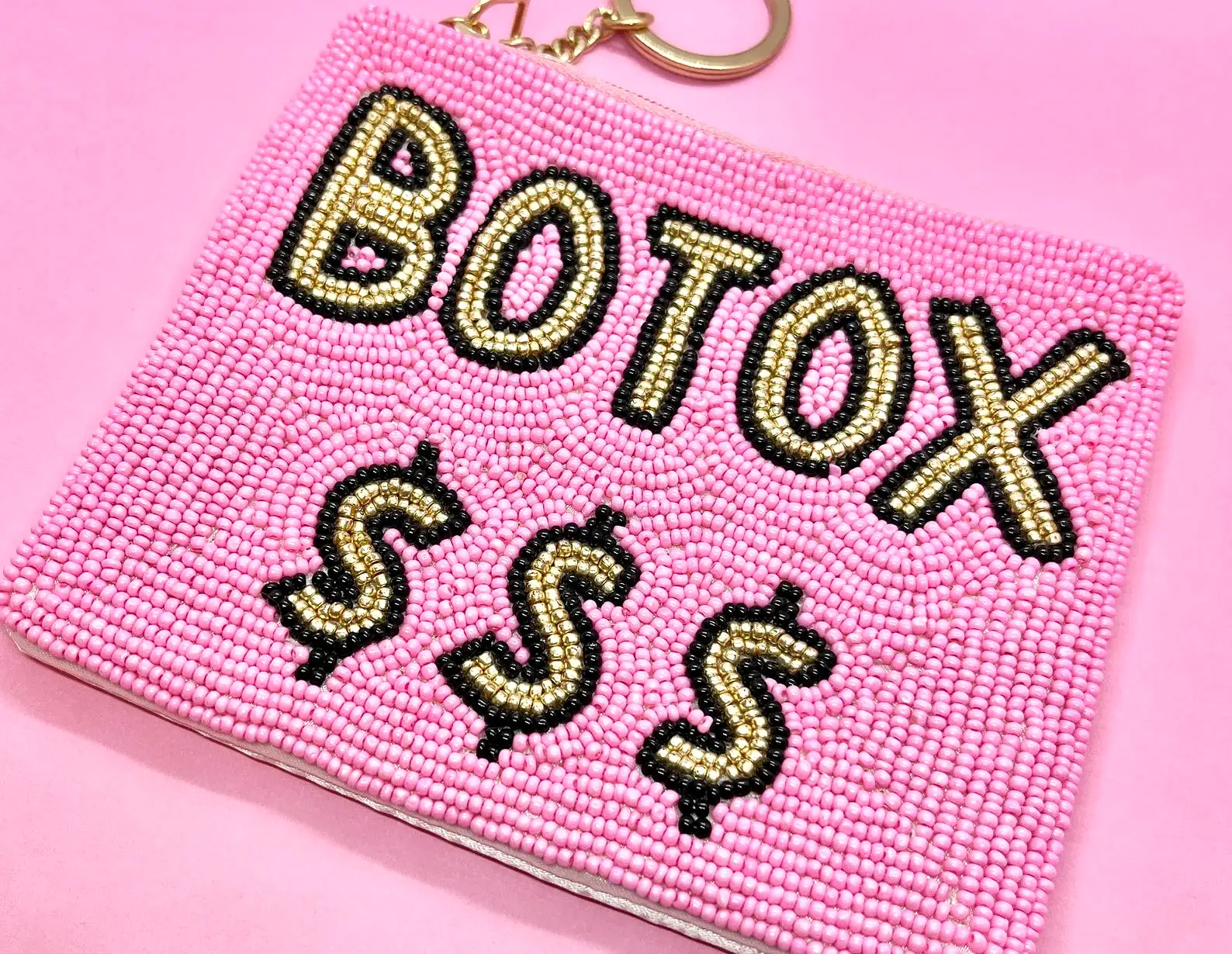 Botox beaded Coin Purse