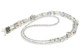 Clear Beaded Eyeglass Chain - Crystal AB