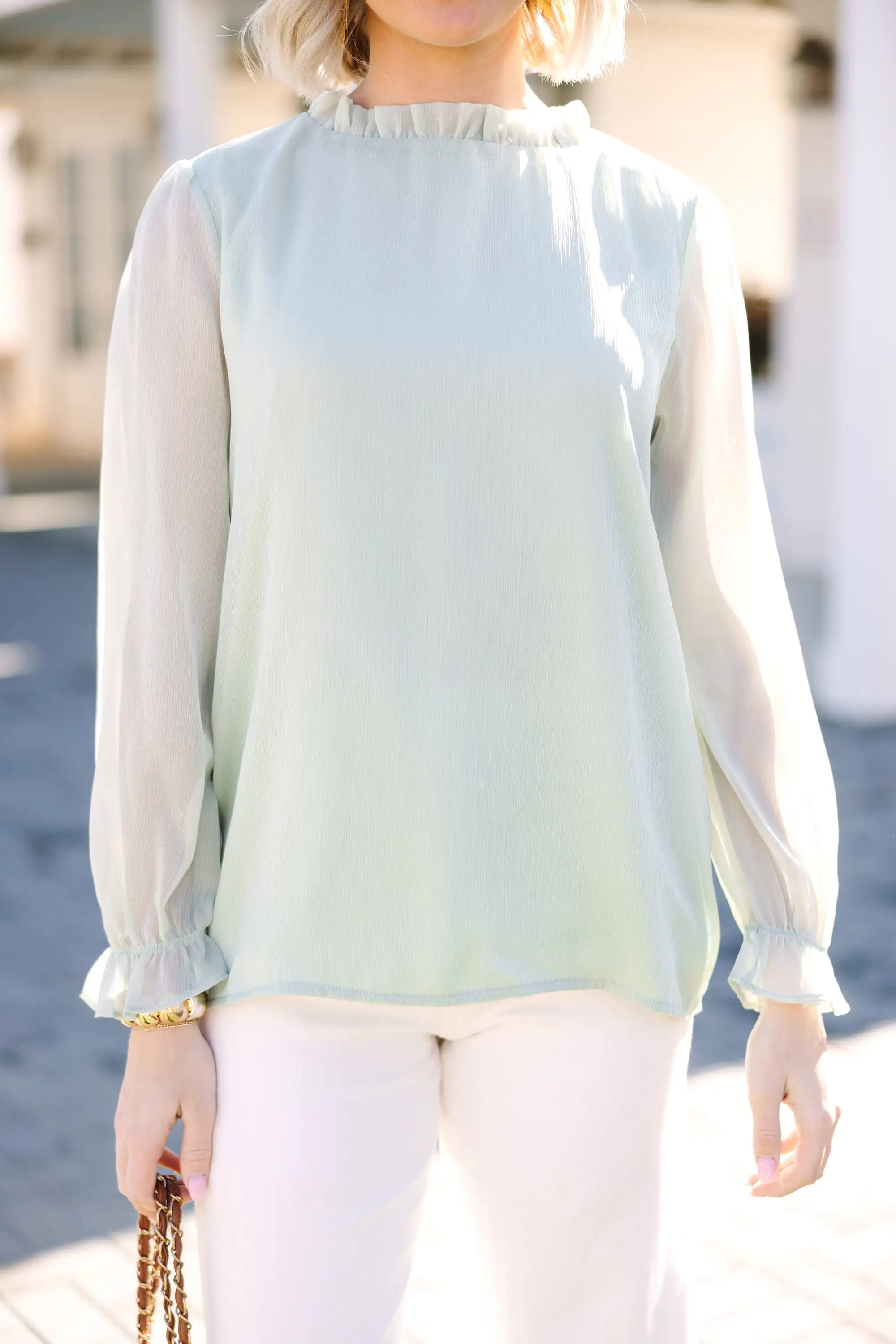 Dream Of The Day Green Blouse