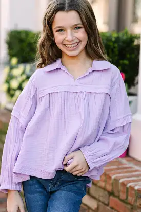 Girls: Love Life Lavender Purple Babydoll Top