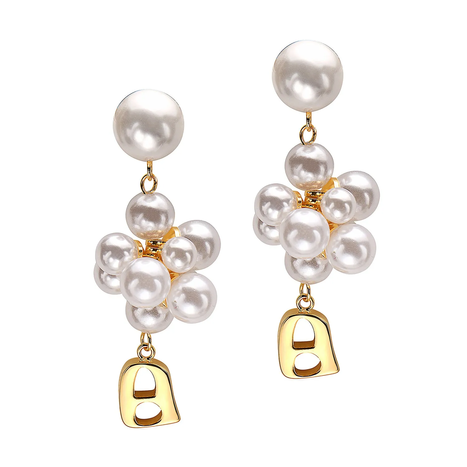 Grand Pearl Earring Gold