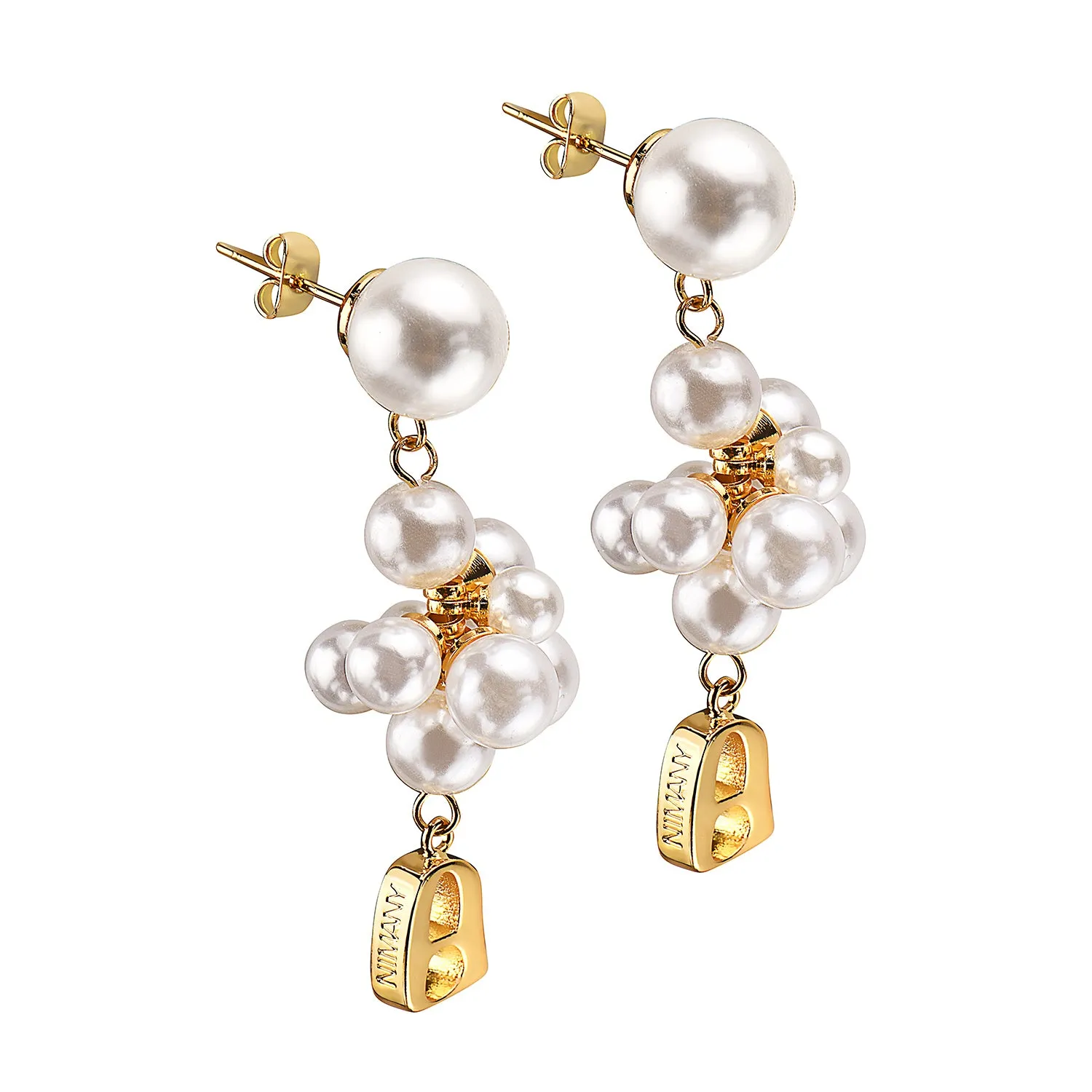 Grand Pearl Earring Gold