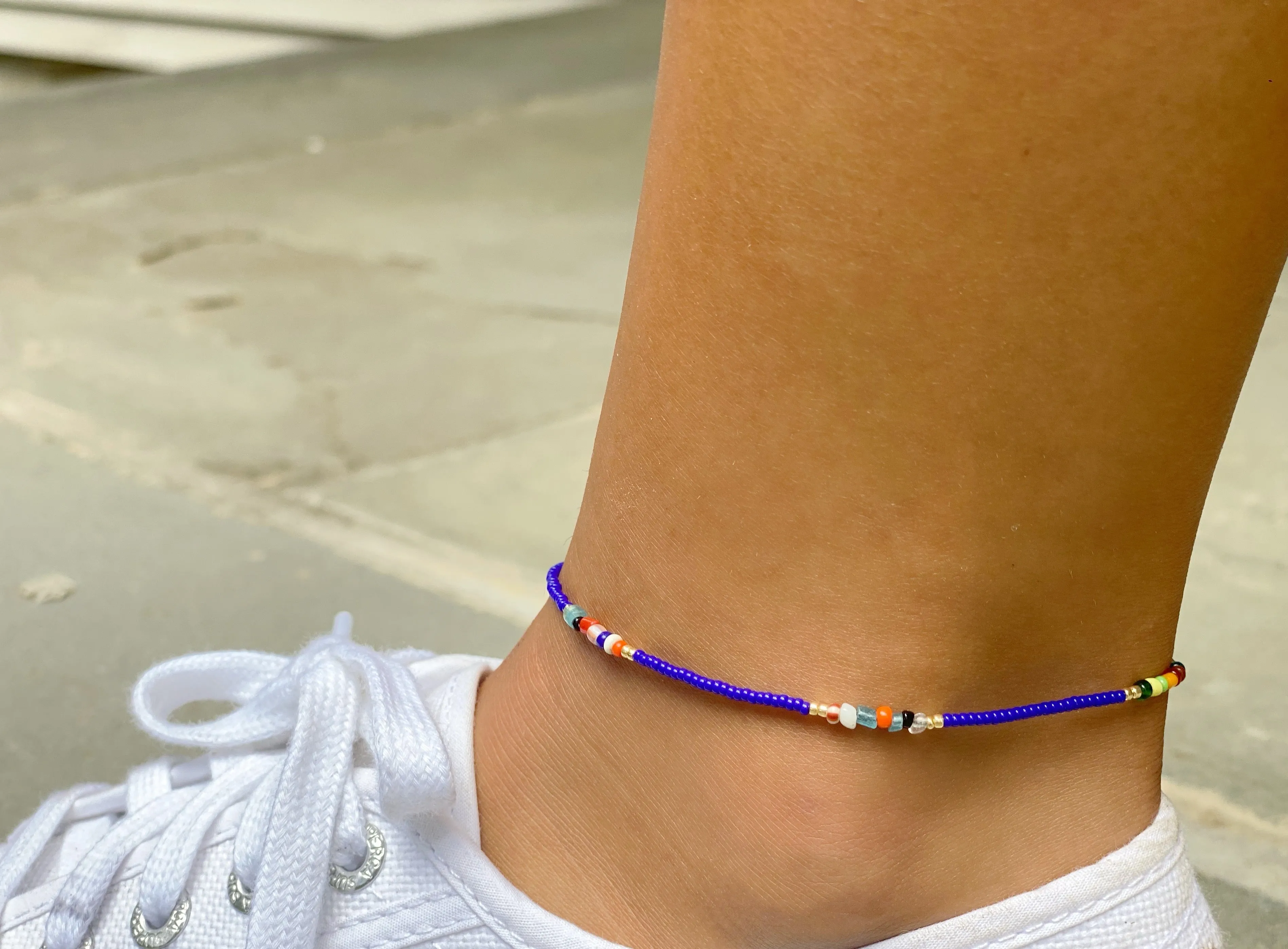 HILLARY Beaded Anklet