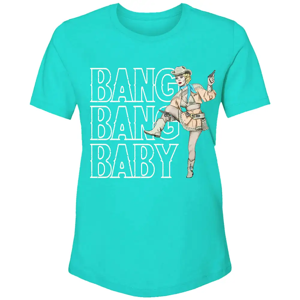 HOOEY BANG BANG BABY TURQUOISE W/WHITE LOGO T-SHIRT