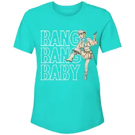 HOOEY BANG BANG BABY TURQUOISE W/WHITE LOGO T-SHIRT