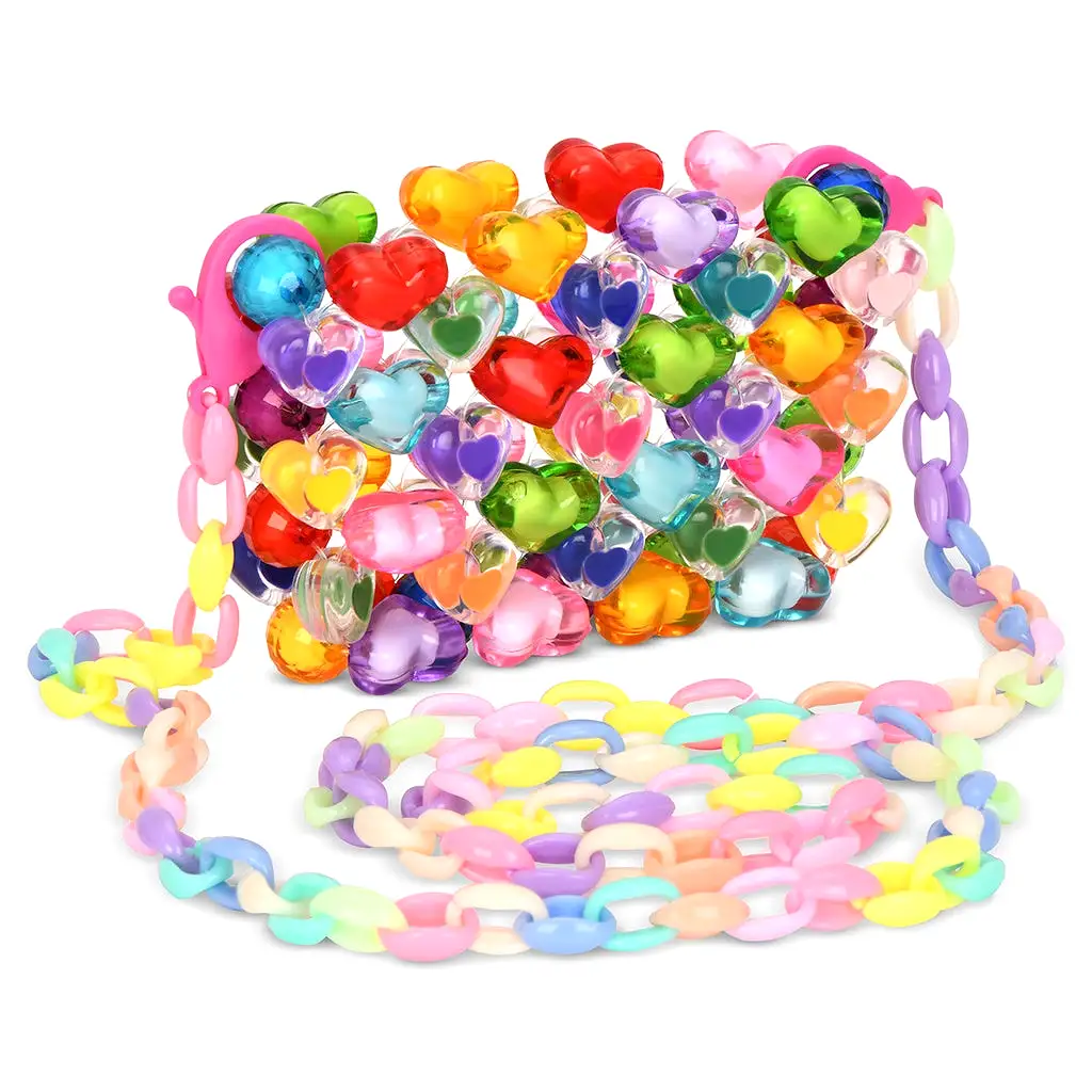 Iscream Hearts Beaded Crossbody Bag