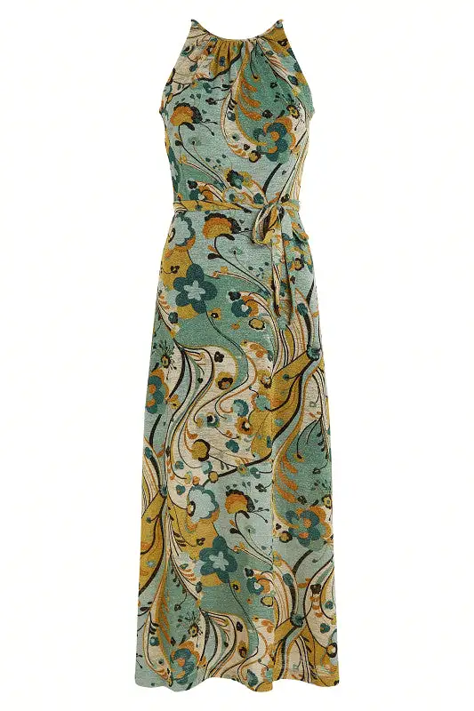 King Louie Dusty Turquoise Fancy Frenzy Hazel Dress