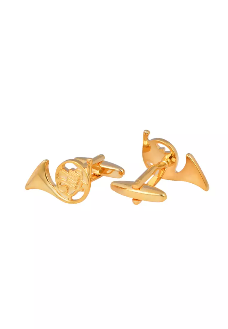 Kings Collection French Horn Cufflinks (KC20349)