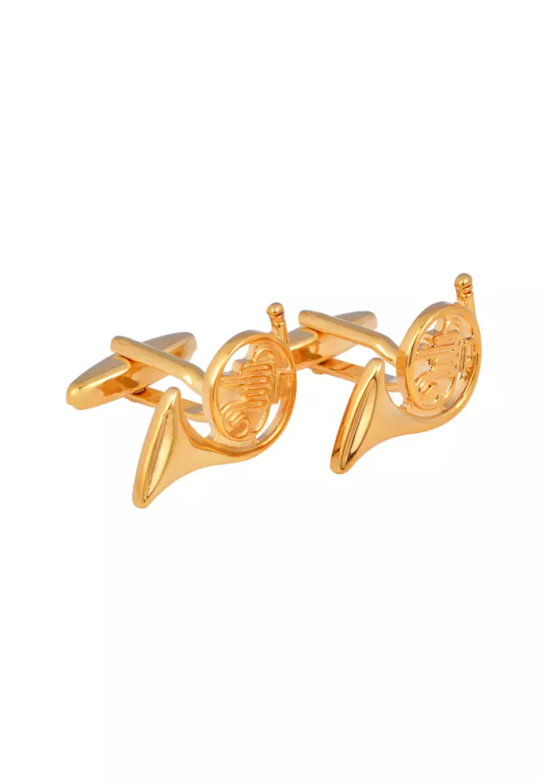 Kings Collection French Horn Cufflinks (KC20349)