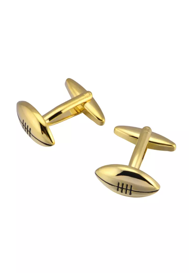 Kings Collection Rugby Football Cufflinks (KC20350)