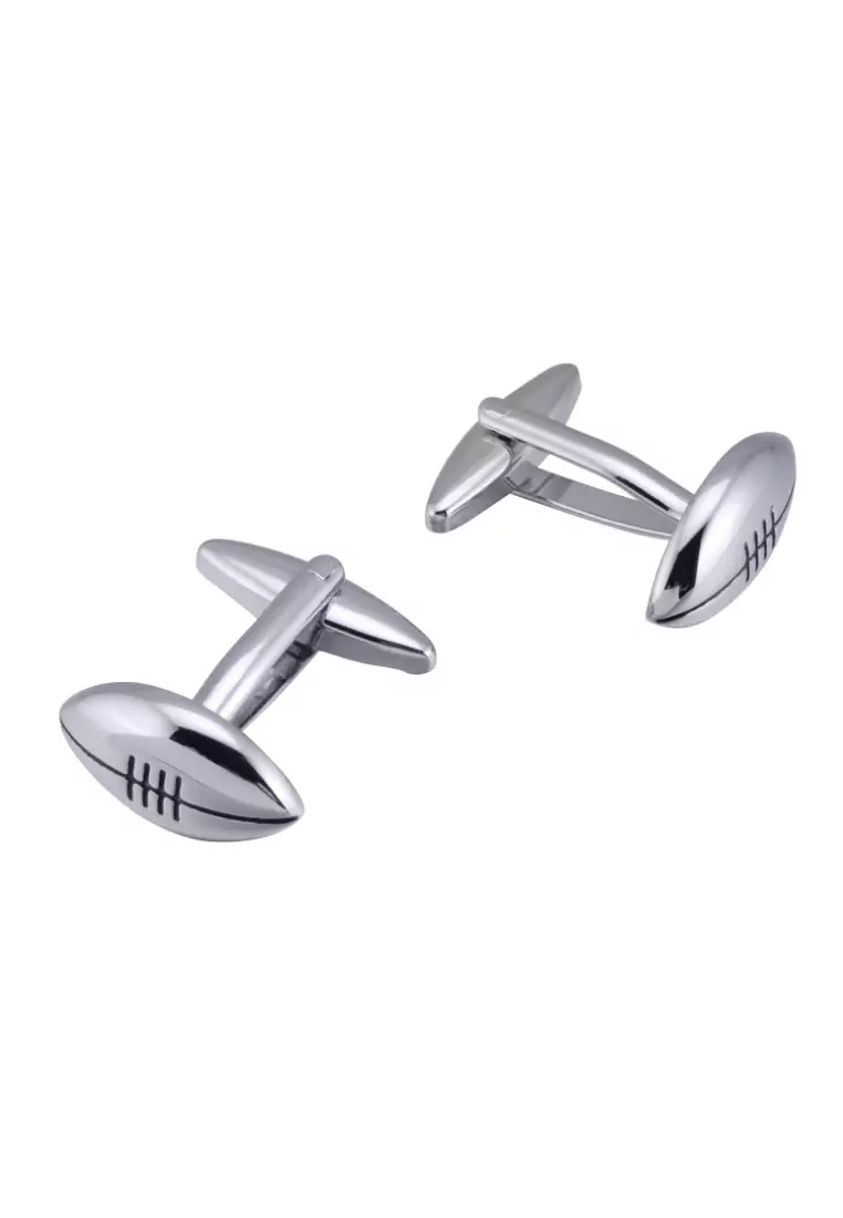 Kings Collection Rugby Football Cufflinks (KC20351)