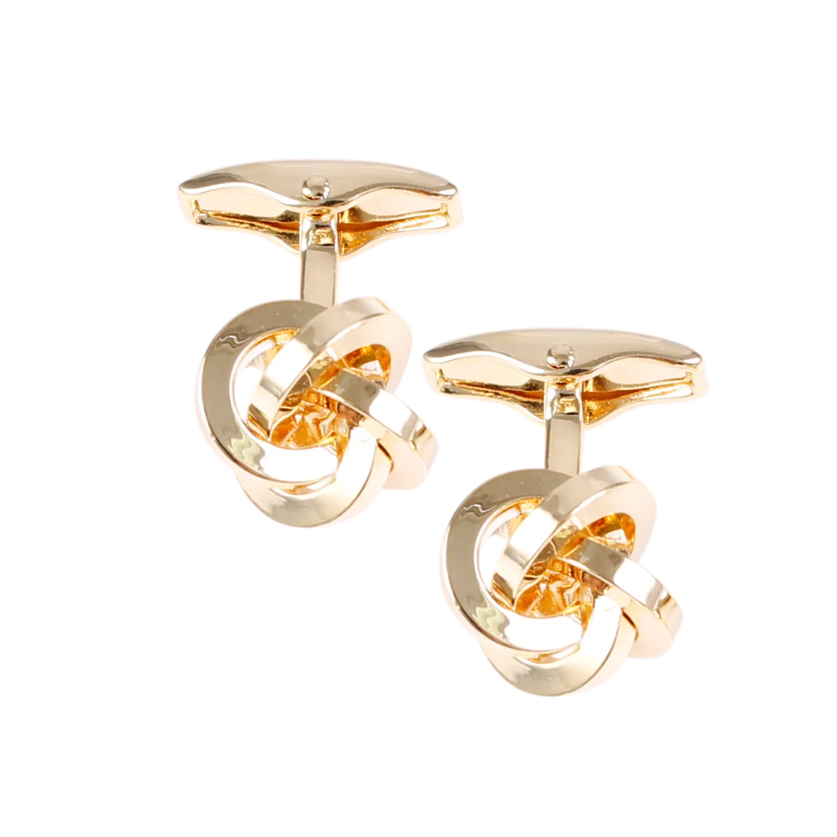 Knot Design Solid Brass Cufflinks by House of Amanda Christensen