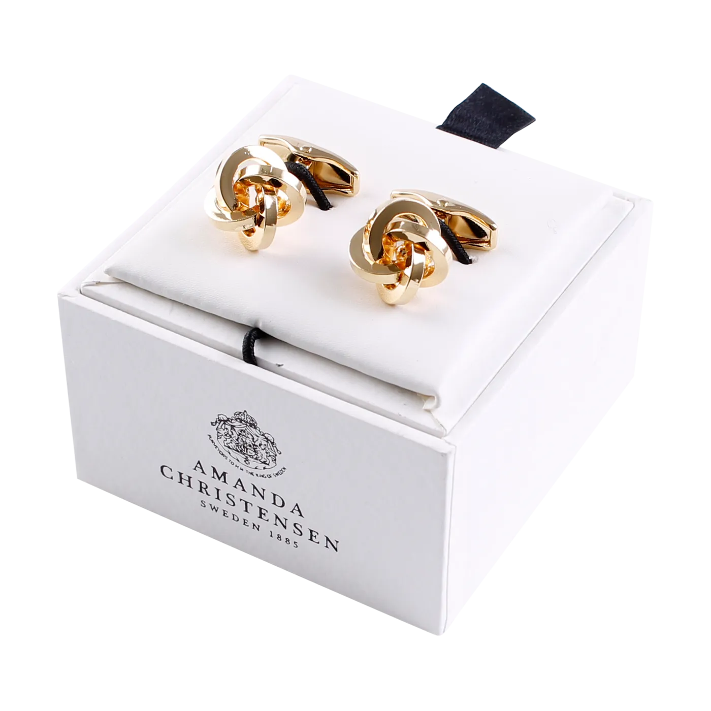 Knot Design Solid Brass Cufflinks by House of Amanda Christensen