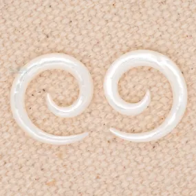 Mother of Pearl Spirals - (10 ga.)