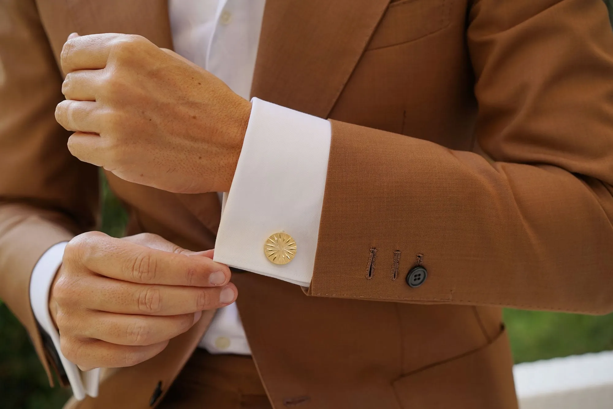 Mr Warhol Gold Cufflinks