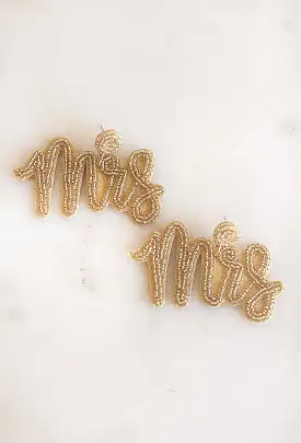 Mrs. Beaded Earrings