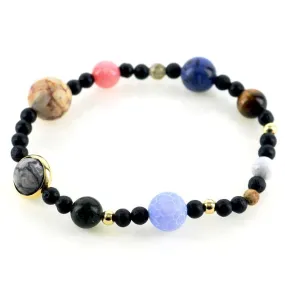 Natural Stone Milky Way Beaded Bracelet