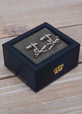 Pair of Cufflinks - Golf Clubs | Grattan