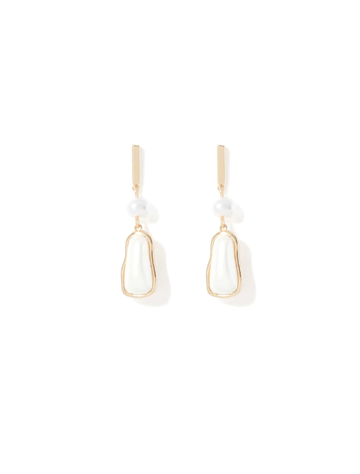 Pen Pearl Drop Earrings