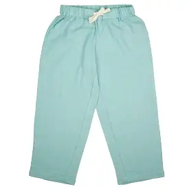 Pigeon Organics Turquoise Loose Summer Muslin Trousers