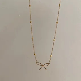 *PRE-ORDER Custom Script Necklace + Beaded Chain Upgrade