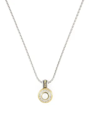 Pérola Pavé & White Seashell Pearl Pendant with Chain by John Medeiros