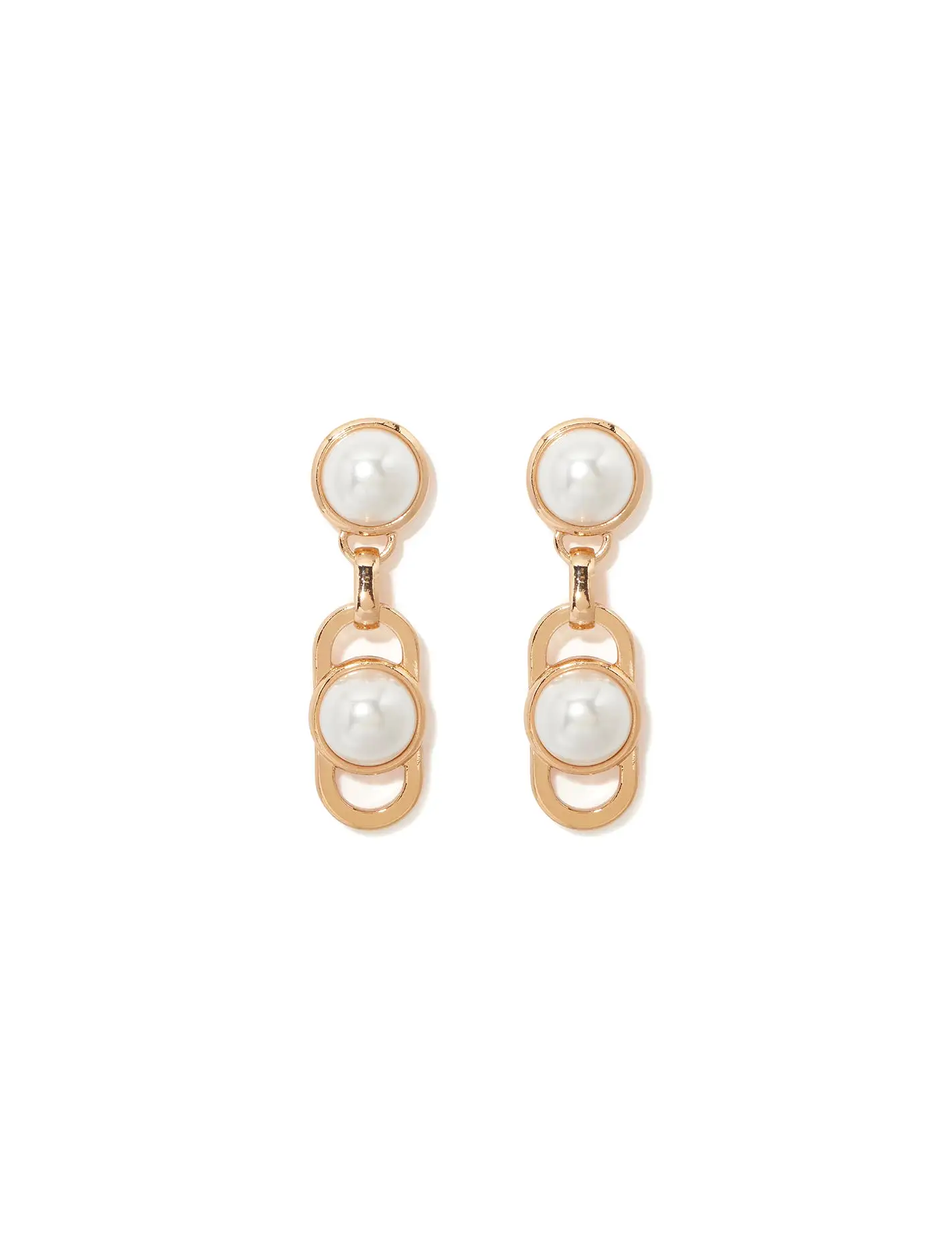 Signature Blair Link Pearl Earrings