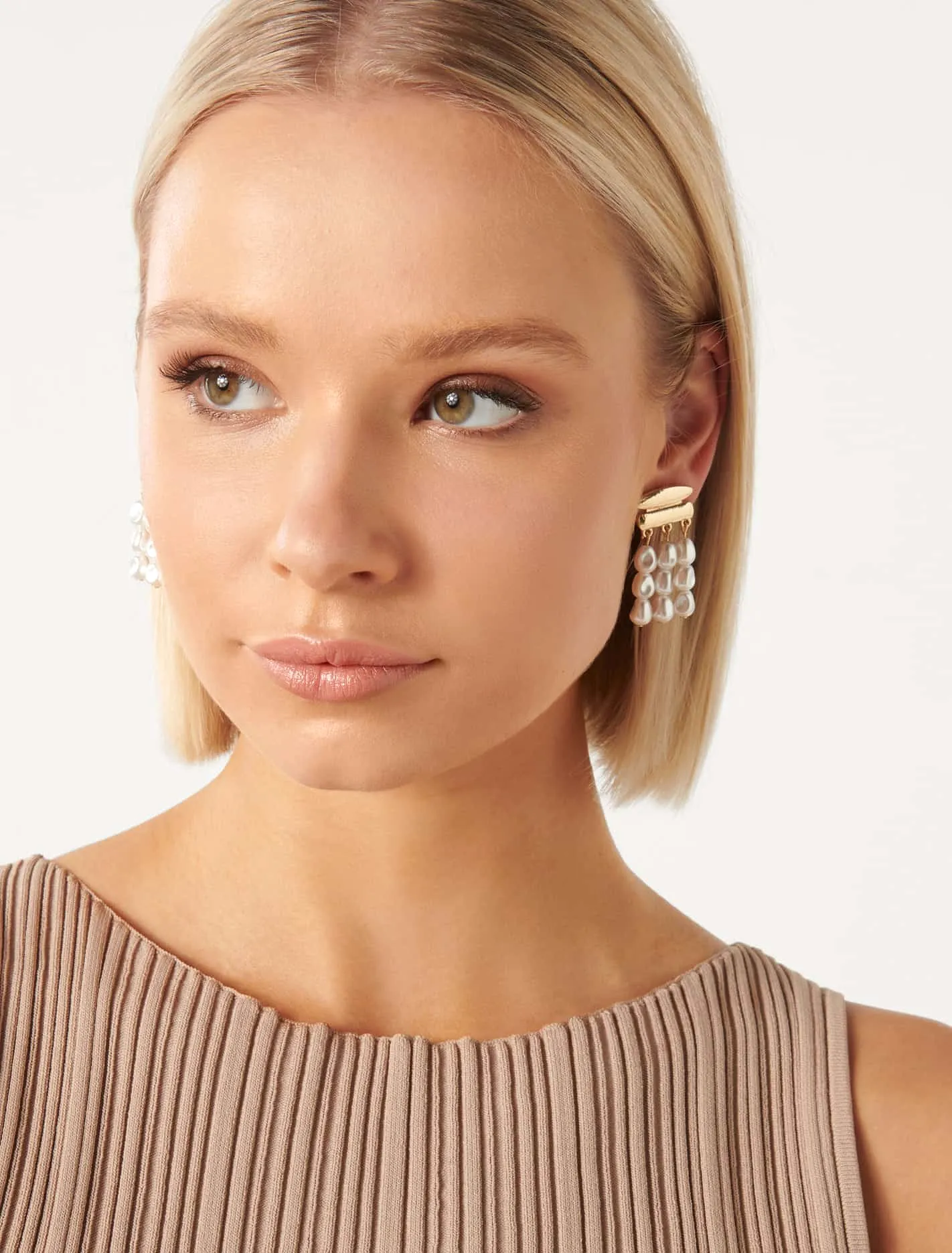 Signature Zamora Pearl Drop Statement Earrings