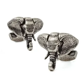 TATEOSSIAN CUFFLINKS: Elephant Moving Ear Swarovski Eye | Menswear Online