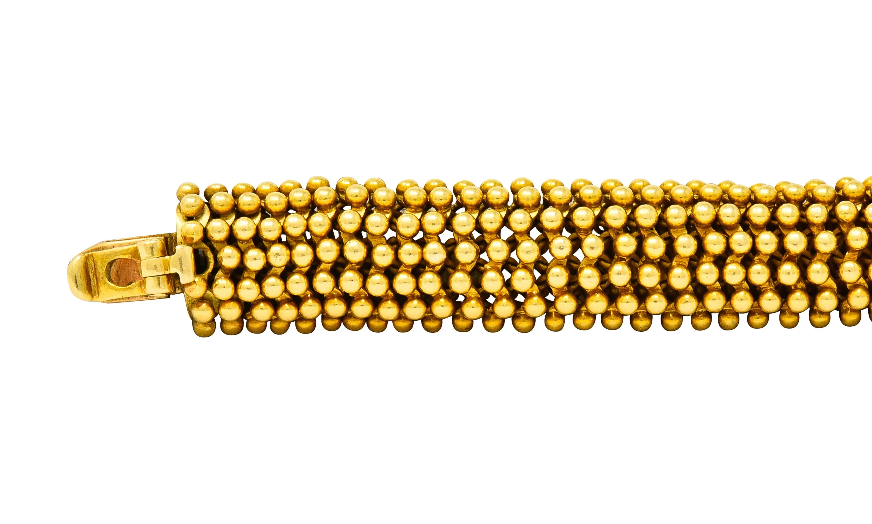 Tiffany & Co. Vintage 18 Karat Gold Beaded Link Bracelet