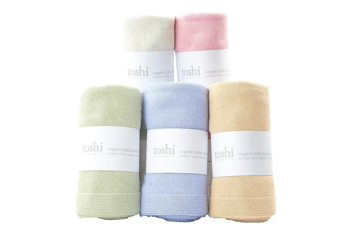 Toshi Organic Blanket Snowy PEARL