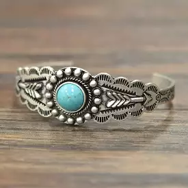 Turquoise C Cuff Bracelet