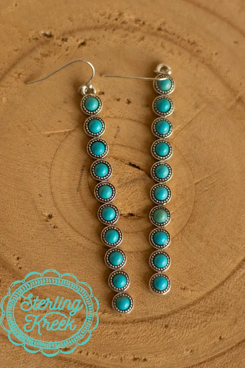 TURQUOISE DANGLE EARRINGS