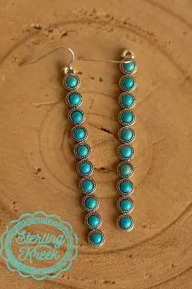 TURQUOISE DANGLE EARRINGS