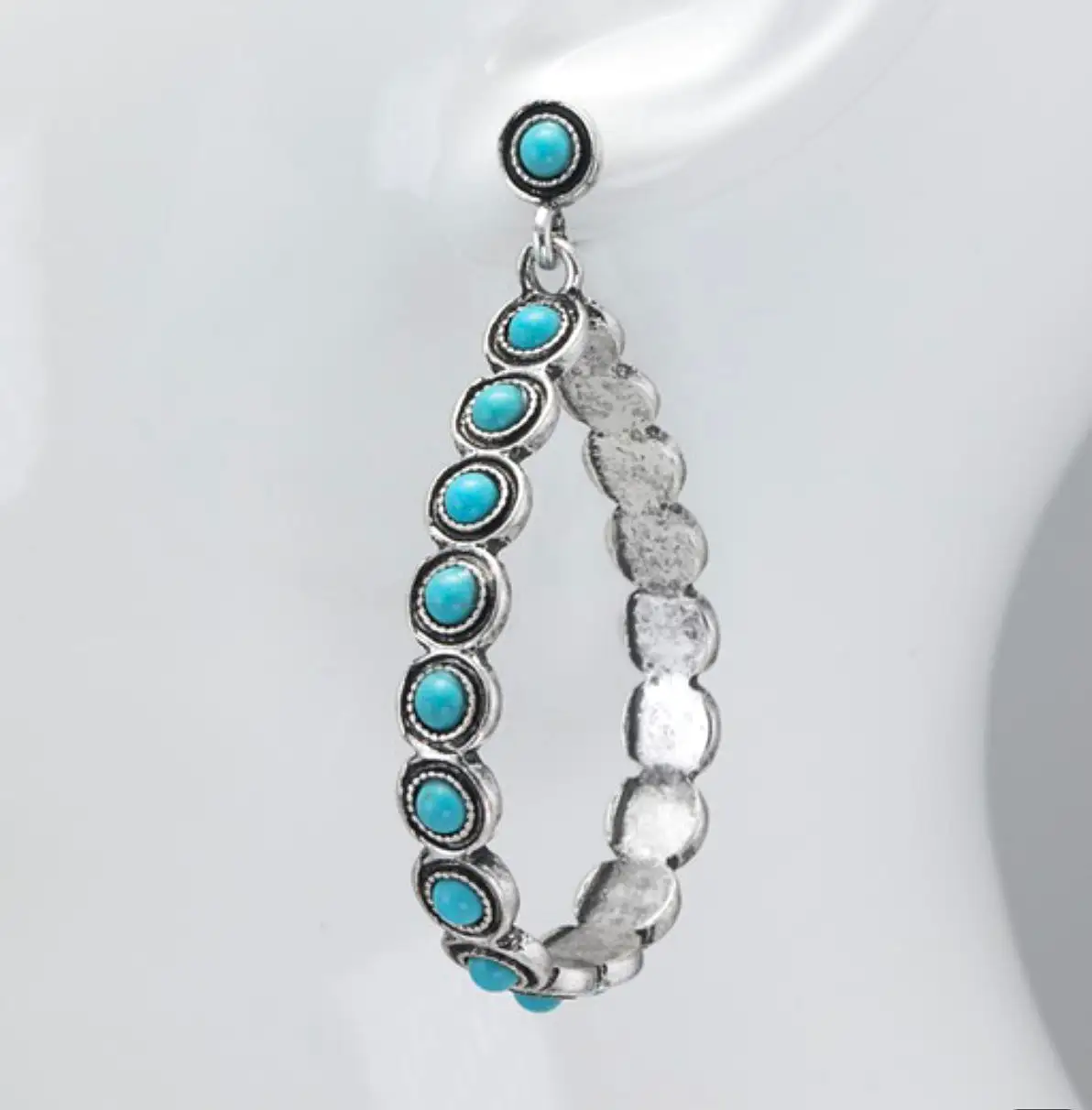 Turquoise Tear Earrings