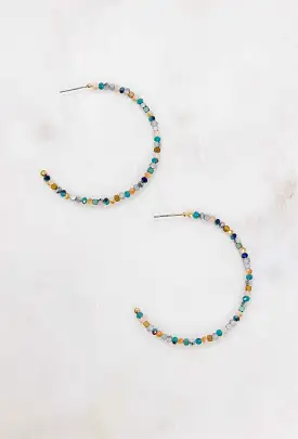 Venice Beaded Hoop Earrings